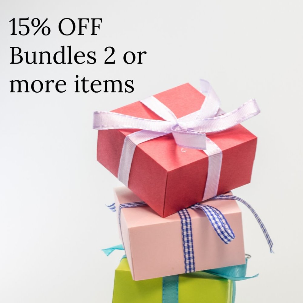 15% off bundles 2 or more items